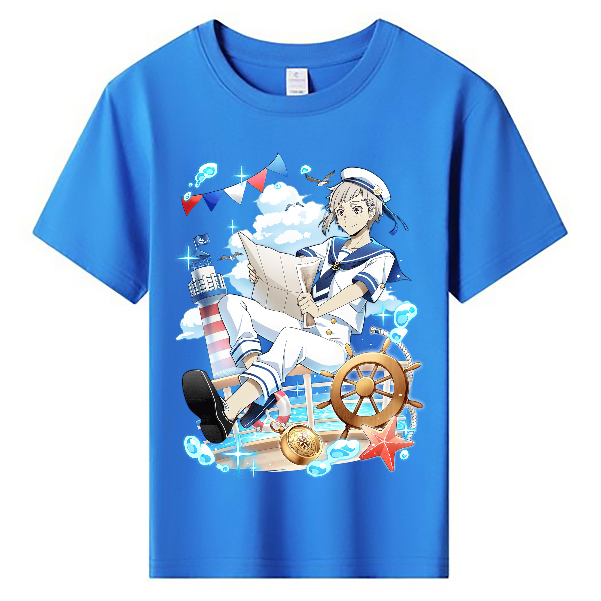 （画像用） 文豪ストレイドッグス Bungo Stray Dogs 綿100％キッズTシャツ（フロントプリント）